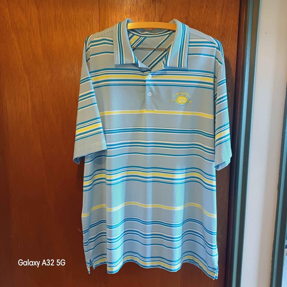 Men's XL Antigua Golf Shirt. 2 Rivers 1974. Light Weight Performance Polo